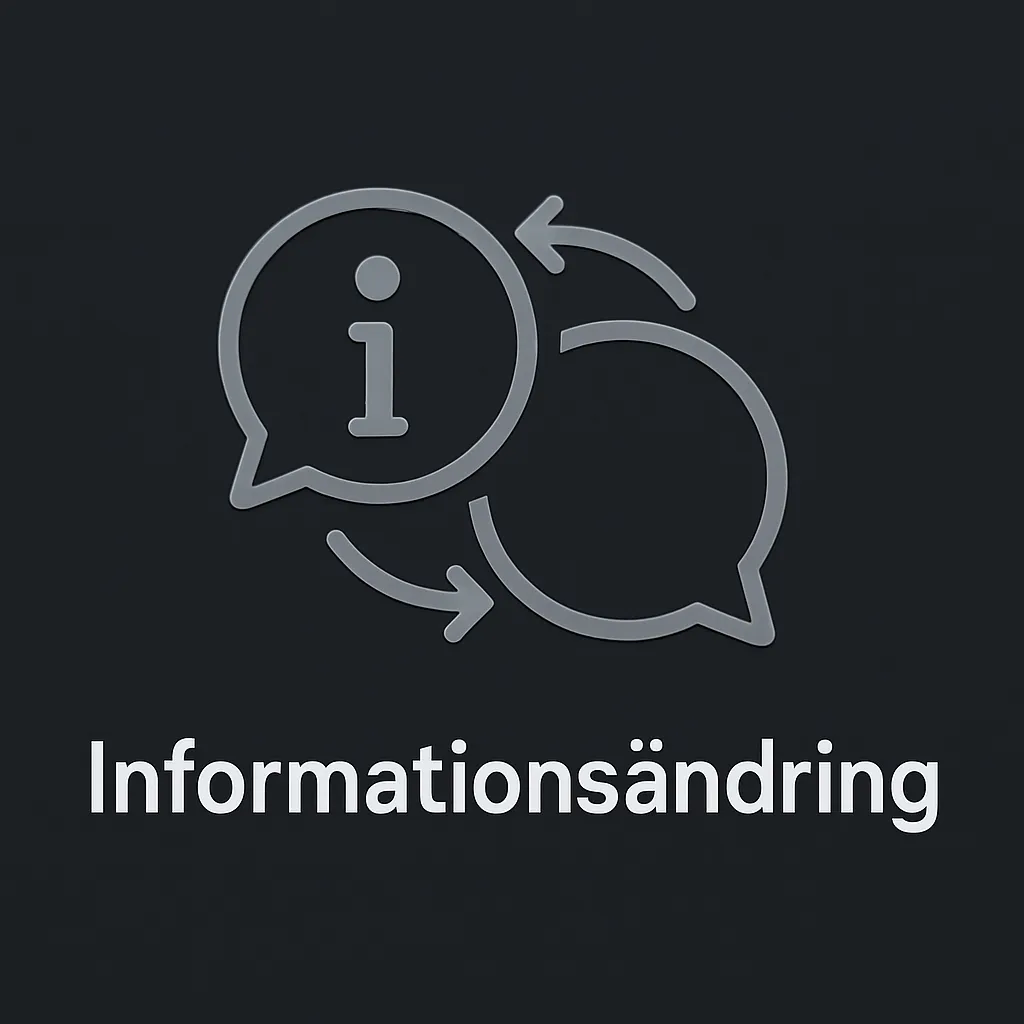 Informationsuppdatering Banner